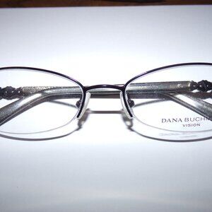 KRISTINA DANA BUCHMAN Eyeglass Frames Brown Copper 49 NWOT